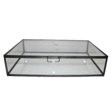 RECT  IRON GLASS BOX