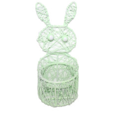 WEAVING BUNNY TLIGHT WITH GLASS