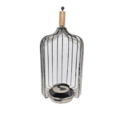 WOODEN TOP WIRE LANTERN BIG