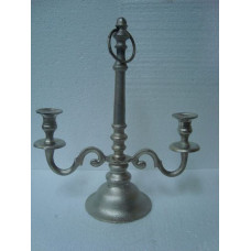 2 LITE CANDLE STAND 35X42CMS