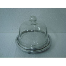 PLATE ROUND WITH GLASS SMALL