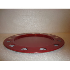 CHARGER PLATE HEART CUT 25.5CM