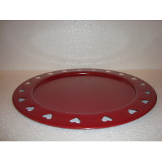 CHARGER PLATE HEART CUT 40CM