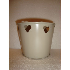 MINI PLANTER HEART CUT 9.5CM