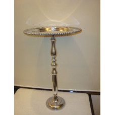 BEADED CAKE PLATE ON STAND BIG