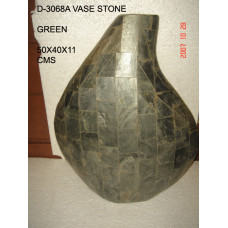 VASE STONE GREEN