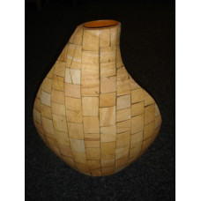 VASE STONE YELLOW