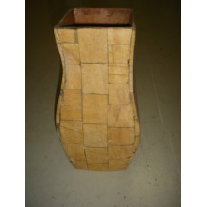 VASE STONE YELLOW