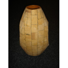 VASE STONE YELLOW