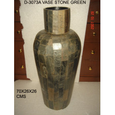 VASE STONE GREEN