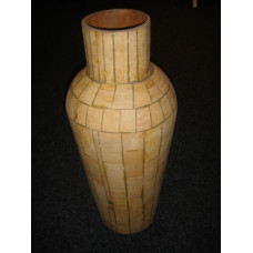 VASE STONE YELLOW