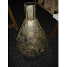 VASE STONE GREEN