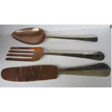 Cutlery s/3 copper hanging small