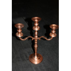 Kandelaar 3-light 38cm copper