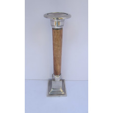 Alum Wd Candle Stand