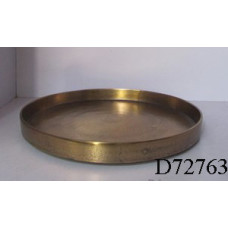 Dienblad rond rand kl brass