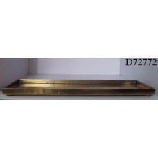 Tray rechth rand mid brass