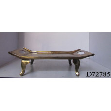 Tray rechth 4-poot mid brass