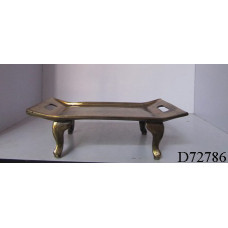 Tray rechth 4-poot kl brass