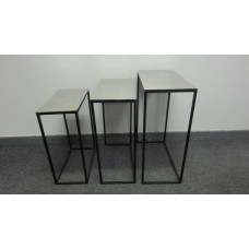 Tafel rechth s/3 alu/black