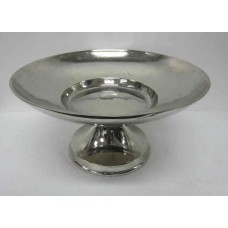 HANDICRAFTS ALUMINIUM ROUND BOWL CUT ON BASE SMALL