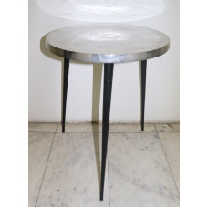 HANDICRAFTS ALUMINIUM TABLE ROUND MED BLACK BOTTOM