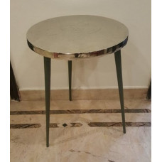 HANDICRAFTS ALUMINIUM TABLE ROUND BIG GREEN BOTTOM