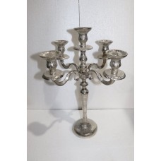 5 LITE CANDLE STAND ZEBRA 50 CM