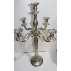 5 LITE CANDLE STAND ZEBRA 80 CM