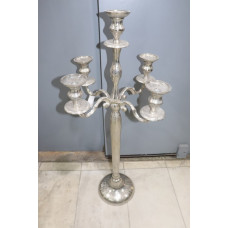 5 LITE CANDLE STAND ZEBRA 100 CM