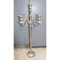 5 LITE CANDLE STAND ZEBRA 120 CM