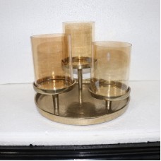 3 CANDLE HOLDER PLATEAU LANTERN