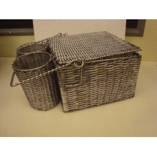 ALUMINIUM 2 BOTTLES PICNIC BASKETS