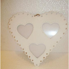 3 heart photo frame