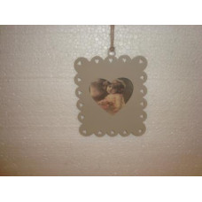 1 HEART PHOTO FRAME MED