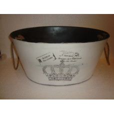 WHITE CROWN OVAL TUB BIG