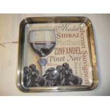 MERLOT TRAY SQUARE