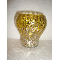 WINE VOTIVE OPTIQUE 1/2 CRACK SILVER