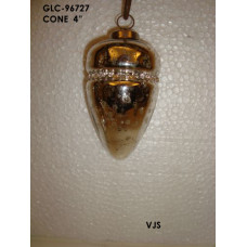 4" cone jewel silv