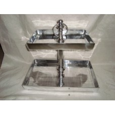 2TIRE RECTANGTULAR CAKE DISH 45X30 33X23