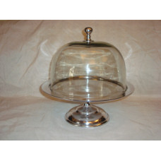 CAKE DISH W GLASS