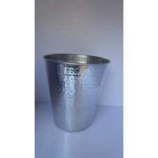 taper vase small hammered nickel