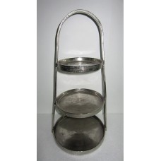 3 TIRE TAPER CAKE STAND WITH BORDER