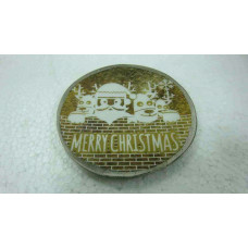 X-MAS SANTA CHARGER PLATE 15 CMS