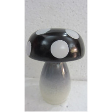 Mushroom black white dots middel