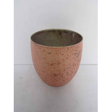 ROUND SILVER FROSTED PLANTER SMALL