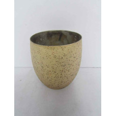 ROUND SILVER FROSTED PLANTER SMALL