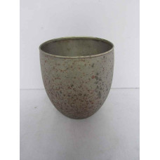 ROUND SILVER FROSTED PLANTER SMALL