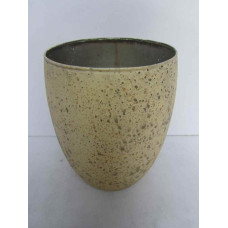 ROUND SILVER FROSTED PLANTER BIG