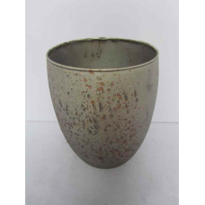 ROUND SILVER FROSTED PLANTER BIG